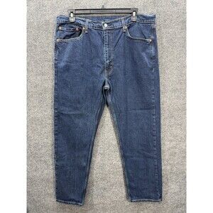 Levis 505 Jeans Mens 40x32 Blue Regular Straight Leg Denim Stretch Dark Wash